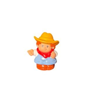 Fisher-Price Little People Farmer Jed Figure Overalls Straw
Hat 1997